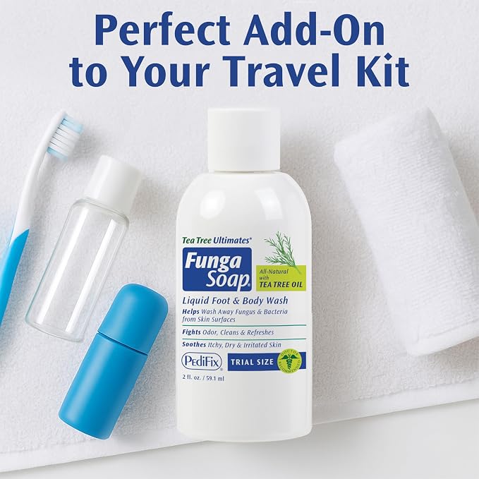 Pedifix FungaSoap Tea Tree Oil Foot & Body Wash, Travel Size, 2 oz