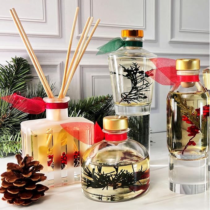 Reed Diffuser Set, Paradise Coconut Lime Verbena Scented Oil Diffuser with Sticks, Home Fragrance Accessories for Bathroom Shelf Decor, Aroma Diffusers for Home or Office Desk, USA Made
