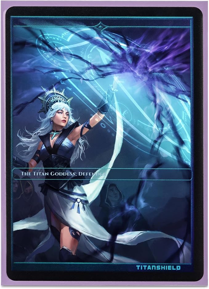 TitanShield Premium Card Sleeves | Compatible with Pokemon, One Piece, Lorcana, Flesh & Blood, & Magic The Gathering MTG | (150 Sleeves - Standard) (1, Lavender, Standard | 66x91mm)