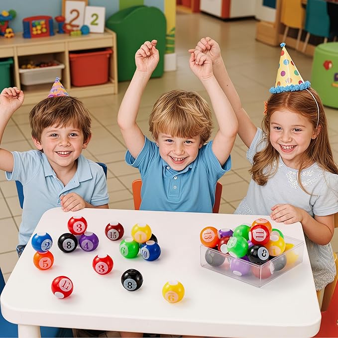 JOYIN 36 Pack 8-Ball Pool Fidget Spinners for Kids, Pool Ball Party Favors, Fidget Toys Bulk, Stress Balls, Goodie Bag Stuffers for Birthday Party, Treasure Box for Classroom