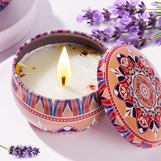24 Pack Scented Candles Gift Set, Baby Shower Bridal Favors for Guests Housewarming Birthday Party Favors for Adults, Christmas Valentine's Mothers Day Party Give Away Bulk Gifts for Women