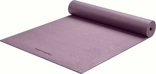 Retrospec Pismo Yoga Mat w/Nylon Strap for Men & Women - Non Slip Exercise Mat for Yoga, Pilates, Stretching, Floor & Fitness Workouts, .5mm Thick, Easy to Clean