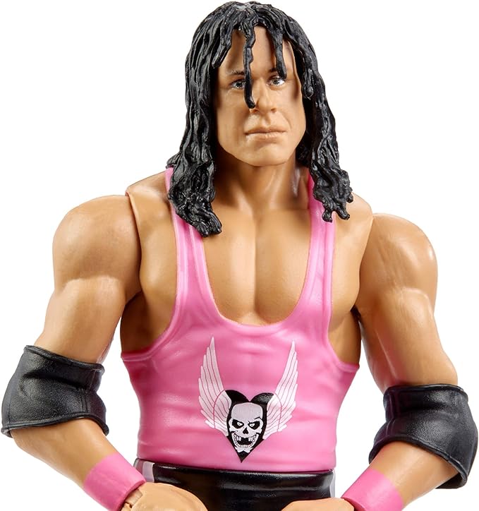Mattel WWE SummerSlam Bret 'Hitman' Hart Action Figure in 6-inch Scale with Articulation & Ring Gear