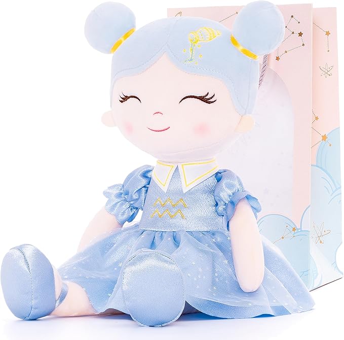 Baby Girl Gifts Plush Dolls Constellations Zodiac Doll Birthday Gift 17 inches Aquari