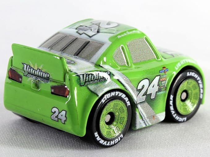 Disney Cars Mini Racers 3-Pack: Lightning McQueen, Vitoline #24 Brick Yardley, Dexter Hoover