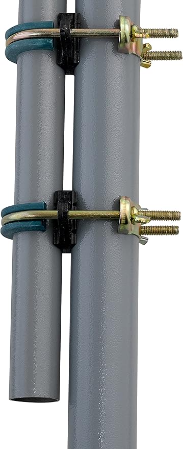 Upper Bounce Trampoline Enclosure Pole Connectors, Replacement Hardware Parts and Accessories, U-Shaped Safety Clamps, Fits up to 1.5" Diameter and 1.75” Legs, Set of 12