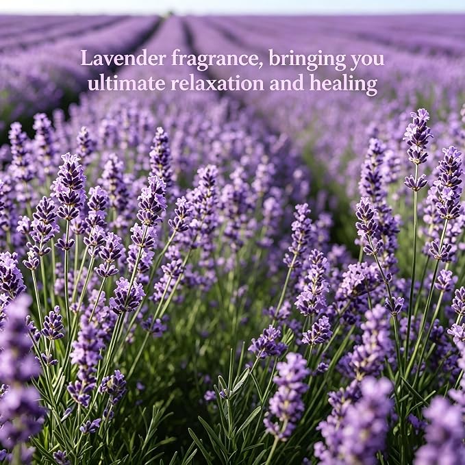 Lavender Candle - Soy Wax Stress Relief & Meditation, 45hr Soot-Free Burn Mahjong Night Scent Candle, 9oz