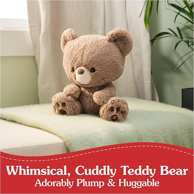 GUND Kai Teddy Bear Plush Toy, Premium Stuffed Animal for Ages 1 and Up, Taupe, 12”
