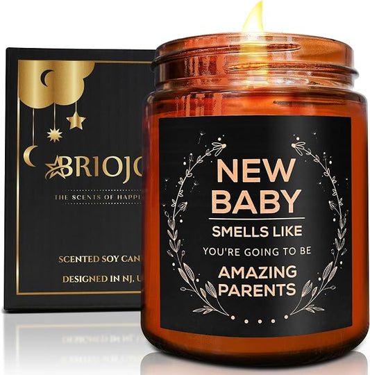 Gender Reveal Gifts for Parents to Be - Relaxing Candles for First Time Moms Dad to Be - New Parents Gifts for Couples - Valentines Congratulations 1st Baby Pregnant Mommy First Mothers Day