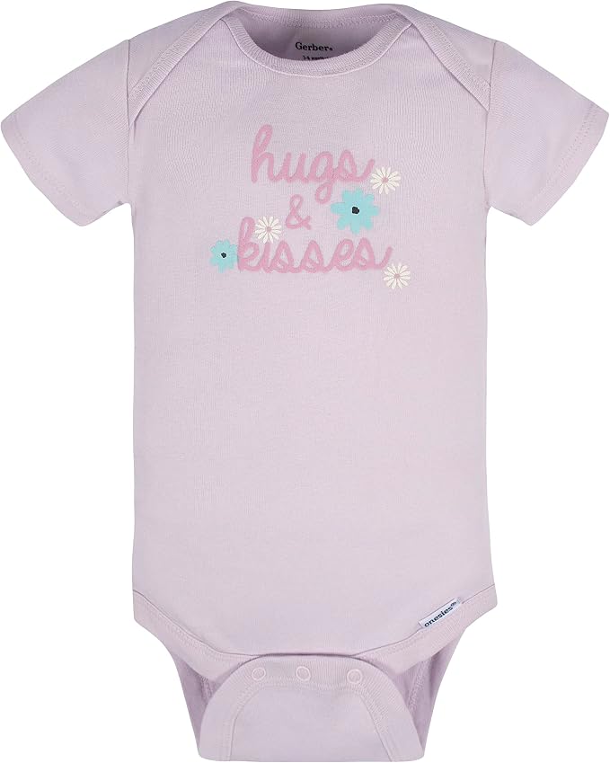 Gerber Baby Girls' 8-pack Short Sleeve Onesies Bodysuits