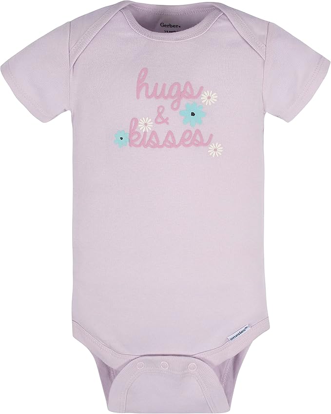 Gerber Baby Girls' 8-pack Short Sleeve Onesies Bodysuits