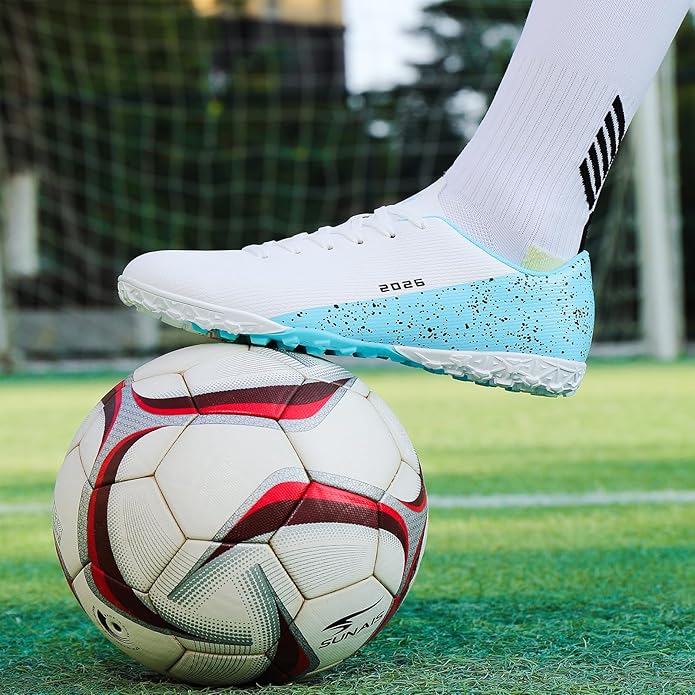Mens Soccer Cleats Womens Indoor Soccer Shoes Wide Baseball Turf Shoes Adult Youth Rugby Shoes Big Boys Small Spikes AG TF Football Boots