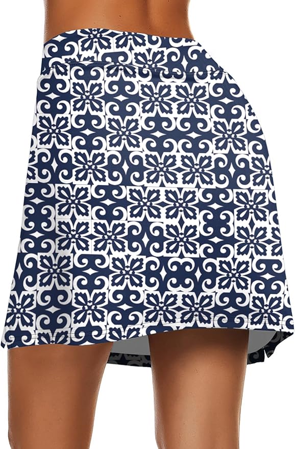 Ekouaer Women's Active Performance Skort Lightweight Skirt for Golf Tennis | Built-in Shorts, A Line, High Waisted, Tummy Control, Pickleball, Running, Workout, Sports, Skorts for Woman