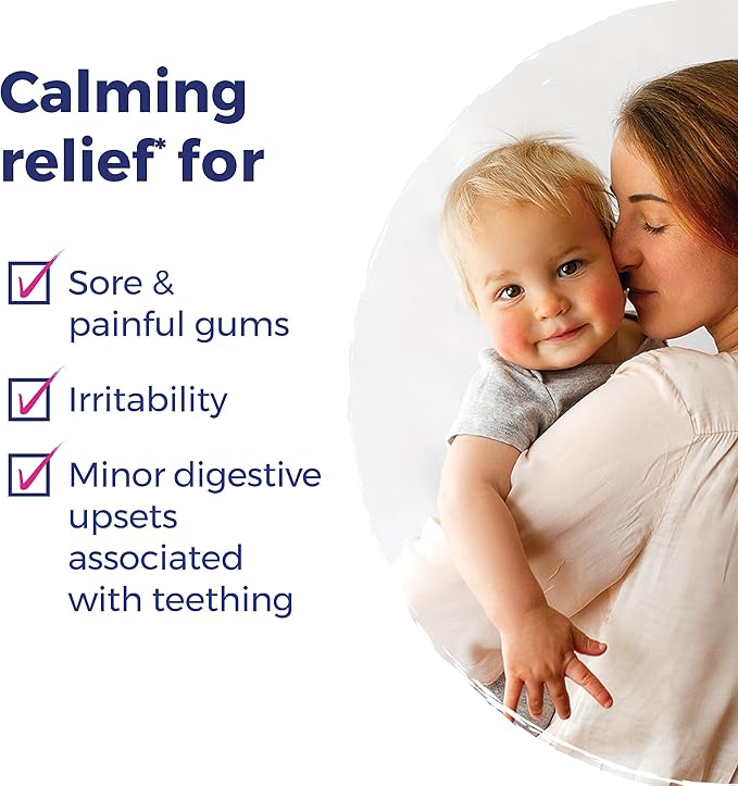 Boiron Camilia Teething Drops for Daytime and Nighttime Relief of Painful or Swollen Gums and Irritability in Babies - 15 Count