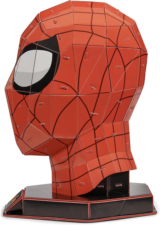 4D Build, Marvel Spider-Man 3D Puzzle Model Kit with Stand 82 Pcs | Spider-Man Desk Decor | Building Toys | 3D Puzzles for Adults & Teens 12+