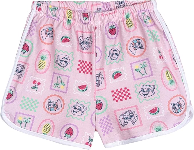 Nickelodeon Paw Patrol T-Shirt and French Terry Shorts Outfit Set Infant to Big Kid Sizes (12 Months - 10-12)