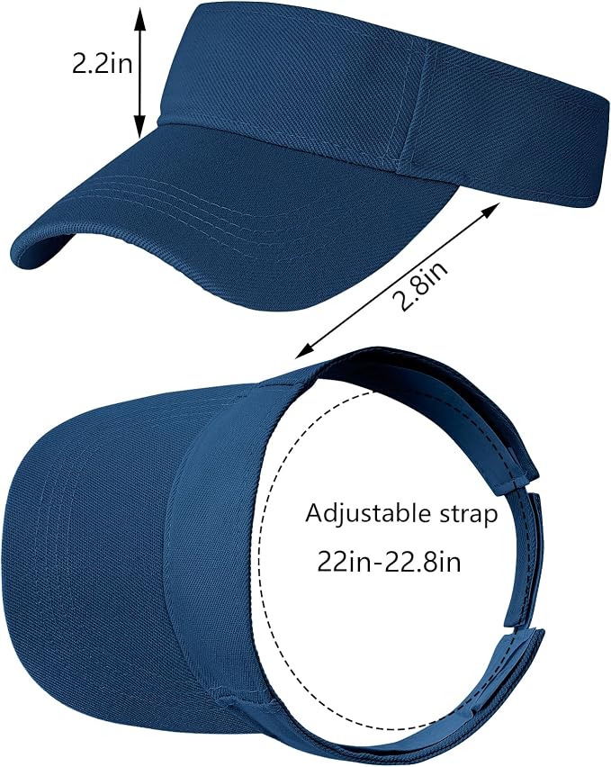 Marrywindix 1 Piece of Sport Wear Athletic Visor Sun Sports Visor Hat Visor Adjustable Cap for Women and Men