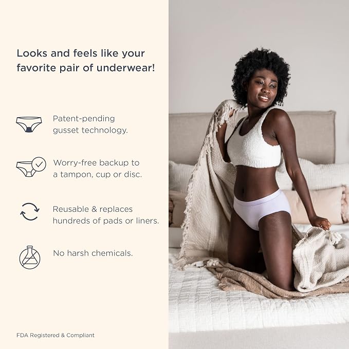 saalt Comfort Modal Brief Period Underwear - Heavy Absorbency & Super Absorbency