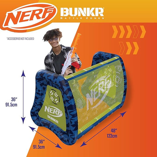 BUNKR Battle Zones NERF NERF Stadium Pack – 9-Piece Inflatable Barricade Shield Bunker Set for War, Laser Tag, Foam Dart Blasters, Gel Blasters, Water Blasters & Outdoor Battle Play