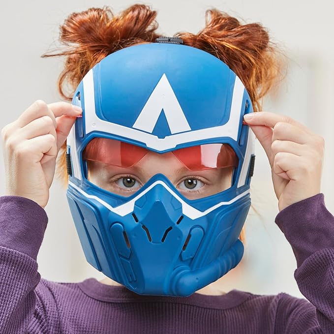 Marvel Studios Captain America Brave New World Flight Vision Mask, Roleplay Toy, Super Hero Toys for Kids 5 and Up