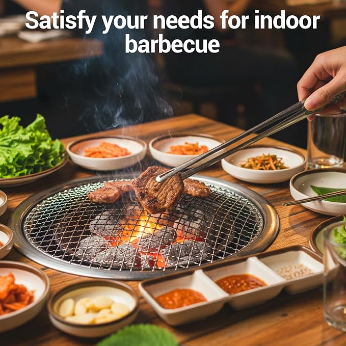 20 Pcs 11 Inches Stainless Steel Korean BBQ Grill Tongs, Kitchen Cooking Tweezers Multi-Purpose Barbecue Tong Portable Clamp Tool Kitchenware for Outdoor BBQ Home Buffet Salad Steak