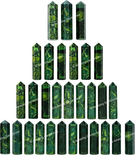 Amazing Gemstone Crystal Points Bulk Healing Crystals & Stones - Premium Single Terminated Healing Wand Point Bulk Crystals for Crafts, Crystal Grid, DIY Work