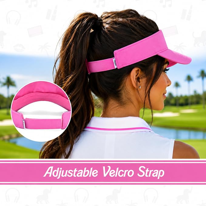 Shanker Golf - Birdie Women's Golf Visor | 100% Cotton Golf Visor for Ladies - Women's Golf Hat