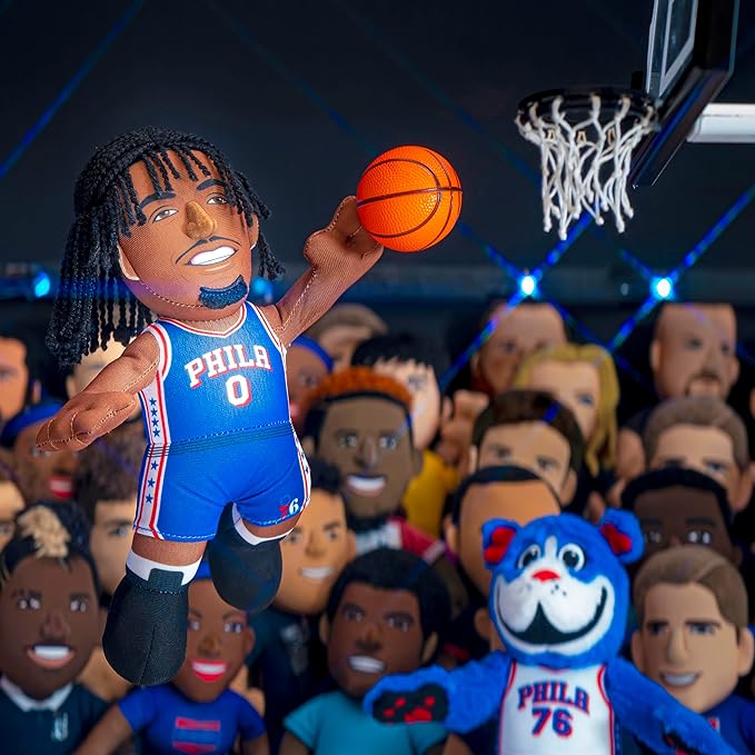 Bleacher Creatures Philadelphia 76ers Tyrese Maxey 10" NBA Plush Figure - A Superstar for Play or Display