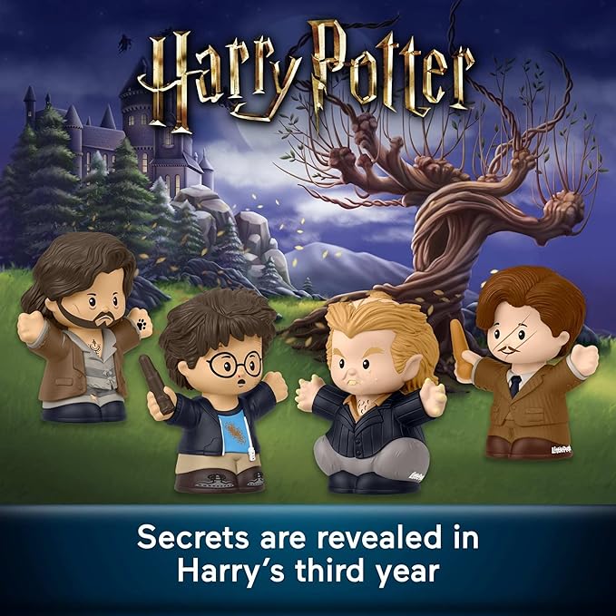 Little People Collector Harry Potter and The Prisoner of Azkaban Movie Special Edition Set for Adults & Fans, 4 Figures in a Display Package