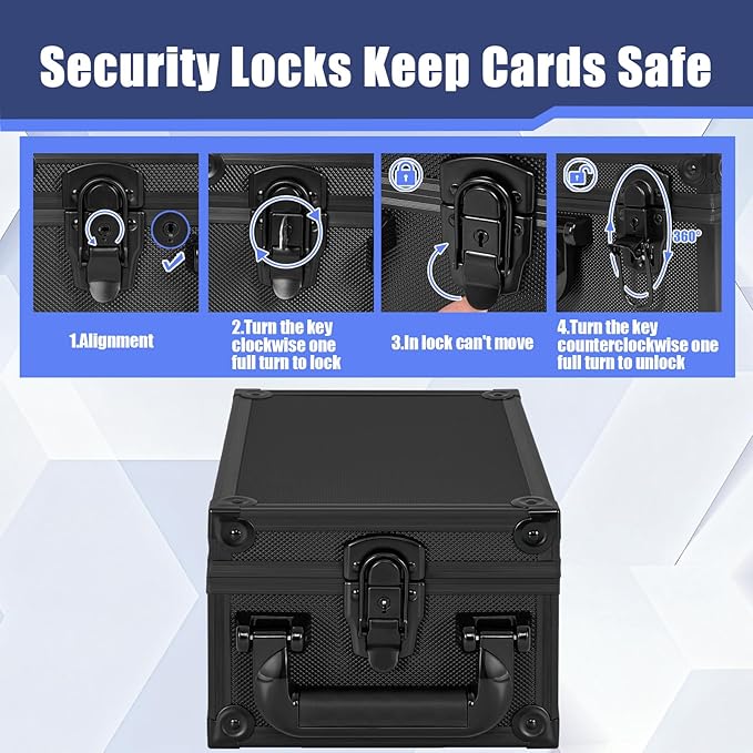 Toploader Storage Box for 3" x 4" 35pt Rigid Card，Top Loader Cards Hard Carrying Case ，Sports Card Storage Boxes for Trading Cards, Top Loaders Holder (Holds 280+ Toploaders)