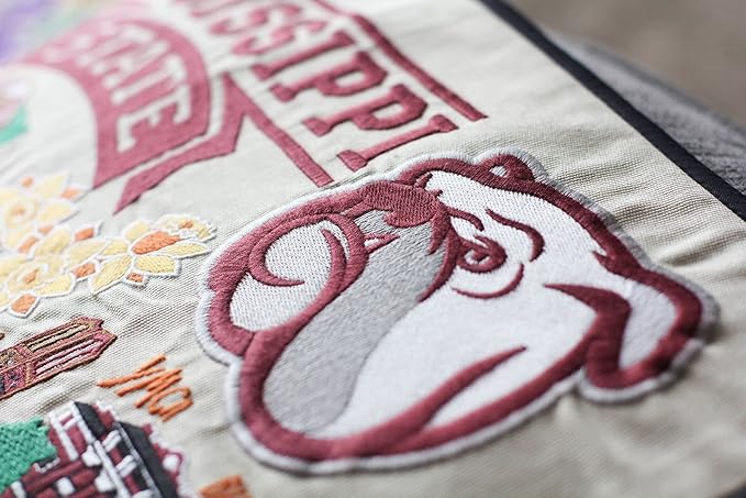 Catstudio Mississippi State University Collegiate Embroidered Decorative Throw Pillow