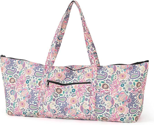 Boulder Bee | Yoga Mat Bag | Large Yoga Mat Carrier with Wet Pocket | Yoga Gifts | Gym Tote Bag for Women