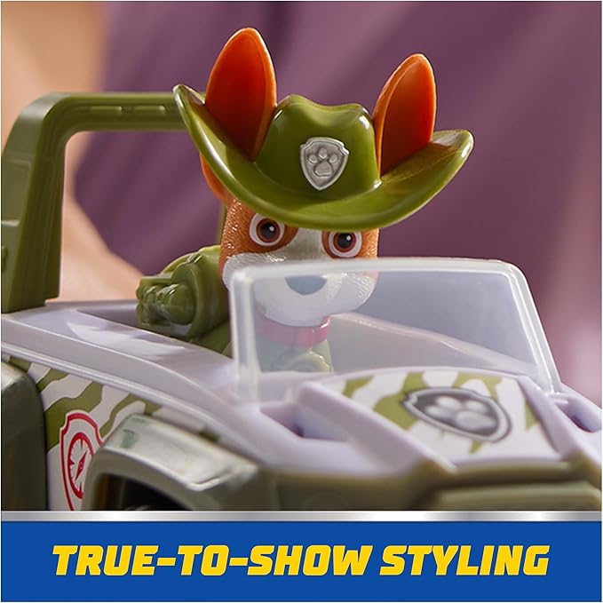 Paw Patrol, Tracker’s Jungle Rescue Vehicle, Toy Truck with Collectible Action Figure, Sustainably Minded Kids Toys for Boys & Girls Ages 3 and Up