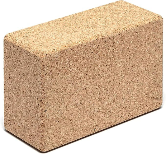 Go4Cork Cork Yoga Block | Non-Toxic, Alternative To Foam Yoga Blocks | Odorless, Soft, Non-Slip, Workout & Exercise | Yogi Gift Accessories | Men & Women | Eco Friendly, Sustainable