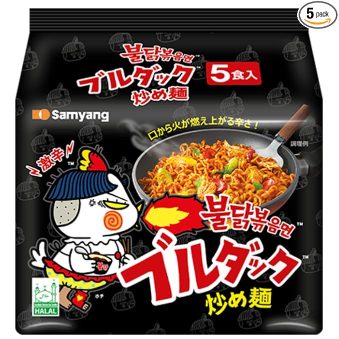 Samyang New Ramen/Spicy Chicken Roasted Noodles, 4.94 oz (Pack of 5)