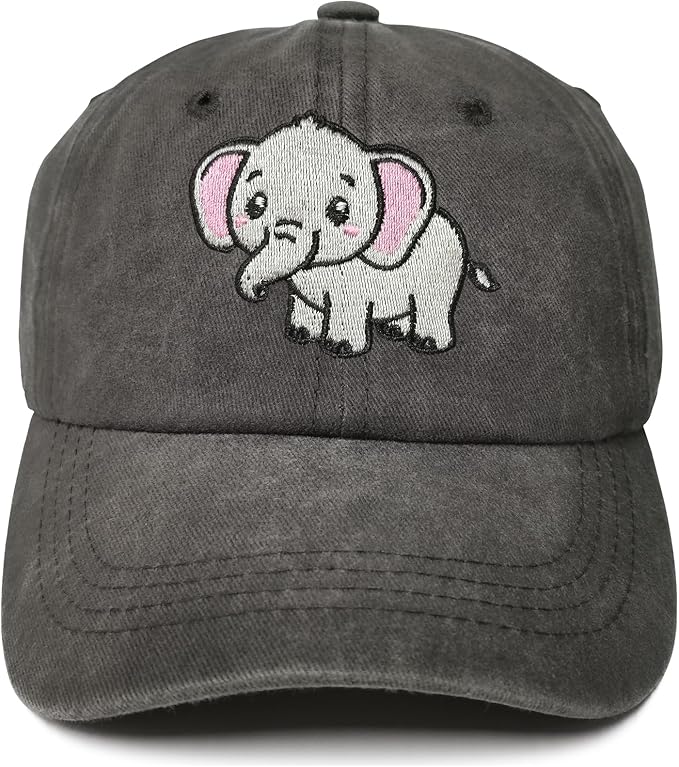 Embroidered Animal Baseball Hats for Boy and Girl