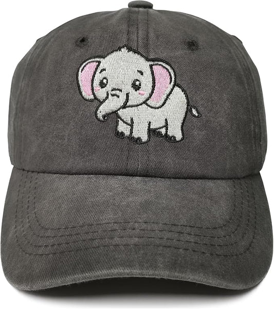 Embroidered Animal Baseball Hats for Boy and Girl