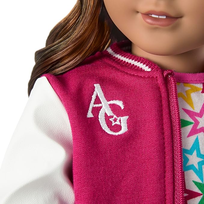 American Girl, Truly Me 18-inch Doll #117 with Brown Eyes, Wavy Dark-Brown Hair with Highlights, Tan Skin, for Ages 6+