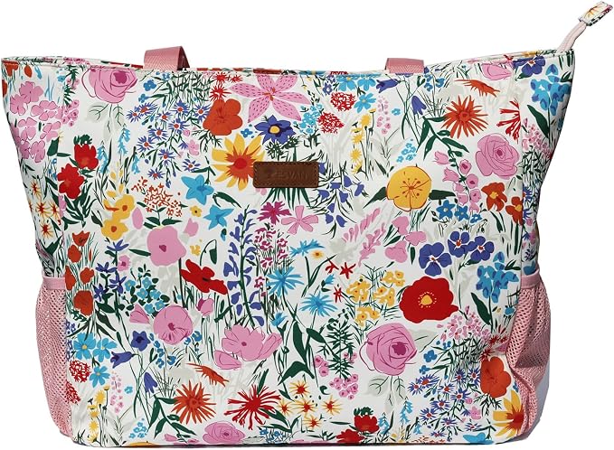 ESVAN LARGE BEACH BAG Water Resistant Lightweight 20 inch Women Oversize Tote Bag for Gym Beach Travel Pool Yoga Nurse
