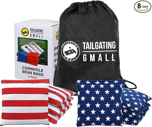 Cornhole Bags Set of 8 Regulation Professional Corn Hole Bean Bags Weather Resistant for Tossing Adults Yard Game