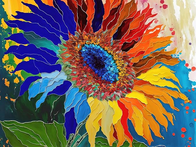 Lucky Puzzles – 500 Piece Jigsaw Puzzle for Adults | Sunflower Radiance | Floral Artwork Puzzle | Challenging Brain Teaser