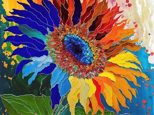 Lucky Puzzles – 500 Piece Jigsaw Puzzle for Adults | Sunflower Radiance | Floral Artwork Puzzle | Challenging Brain Teaser