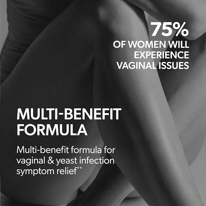 AZO Yeast Plus Dual Homeopathic Yeast Infection Symptom Relief for Women–Vaginal Itching & Burning + Odor & Discharge, Intimate Health Tablets, 2 Pack (60 Count x2), from the #1 Vaginal Health Brand!