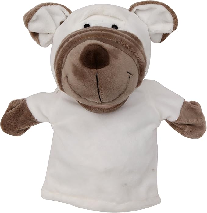 Animal Hand Puppets Set for Kids & Adults - 12.5" Premium Quality Soft Plush Toys with Movable Mouths - Perfect for Storytelling, Teaching, Preschool, Role-Play - Durable, Vibrant, Educational Puppets