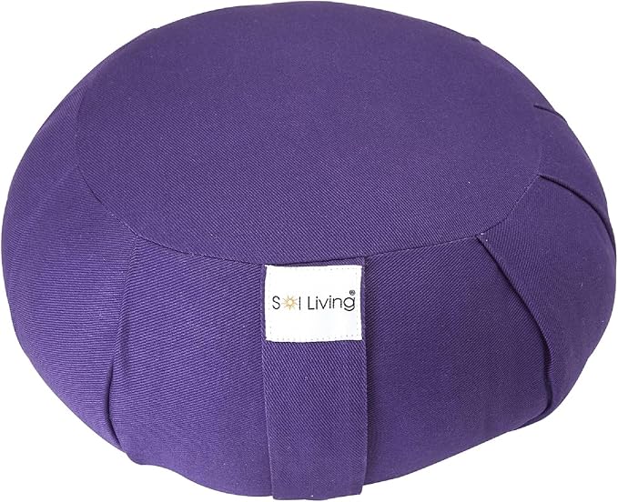 Meditation Cushion Sol Living Yoga Floor Pillow 100% Cotton Floor Cushion Removable Cover Firm Comfort Yoga Floor Cushion Seating for Adults Machine Washable Zafu Meditation Pillow Pouf Bolster Pillow