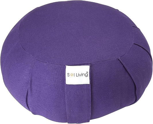 Meditation Cushion Sol Living Yoga Floor Pillow 100% Cotton Floor Cushion Removable Cover Firm Comfort Yoga Floor Cushion Seating for Adults Machine Washable Zafu Meditation Pillow Pouf Bolster Pillow