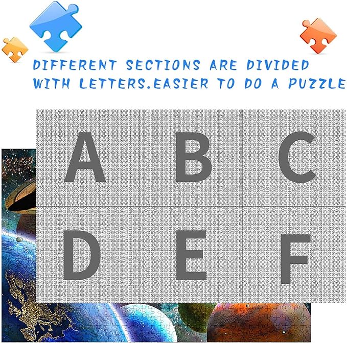 Nattork Jigsaw Puzzles 300 Pieces for Kids Youth Adults Families (Space Traveler, Solar System) Pieces Fit Together Perfectly