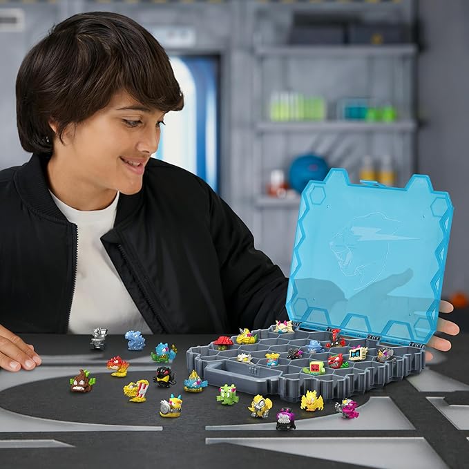 MRBEAST LAB MrBeast Hive Collector Pack Holds 70+ Micro Beasts, with 26 Micro Beasts Including 2 Exclusive Glow-in-The-Dark Swarms, 26 Stickers and 2 Fusion Caps to Continue to Build Out Your Own