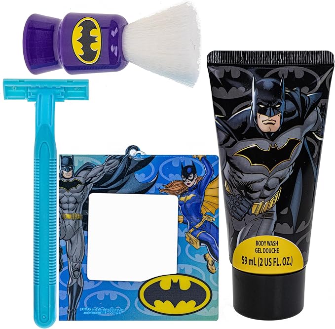 Batman Shaving and Grooming Pretend Play Kit Safe for Kids by Townley Girl