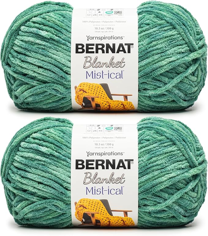 Bernat Blanket Mist-ical Spearmint 2 Pack of 300g Yarn